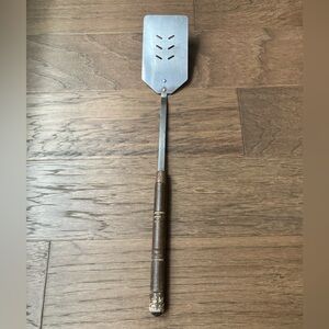 Vintage Stainless Steel Spatula with Wooden Handle